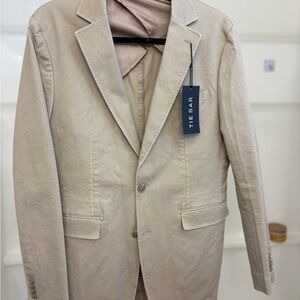 Tie Bar Beige Cotton Blazer 40R